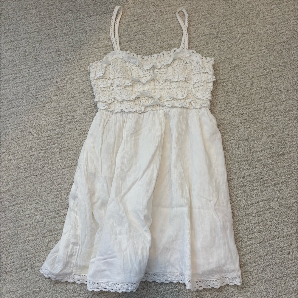American Eagle White Lace Mini Dress